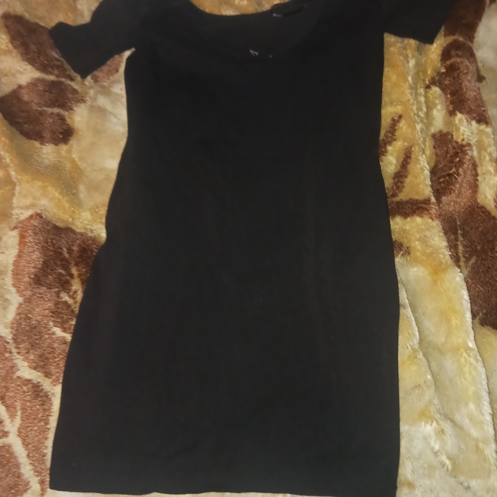 Black bodycon mini dress